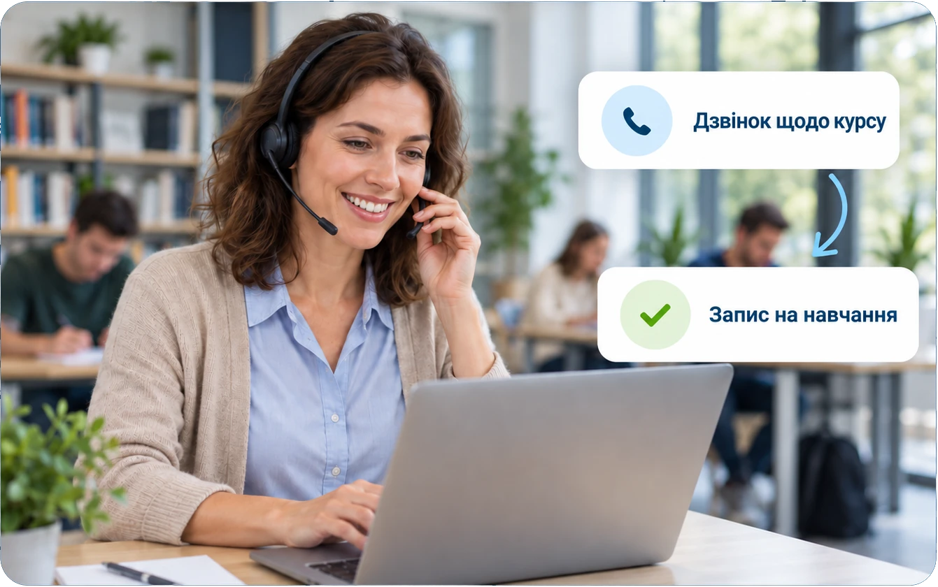 | Stream Telecom Консультант навчального центру: від дзвінка про курс до запису на навчання