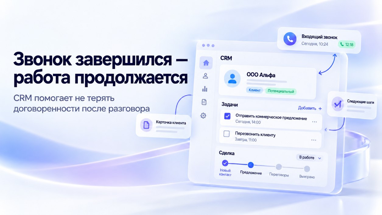 CRM-процессы после звонка | Stream Telecom Когда спрос растет быстрее продаж: как масштабировать клиентские коммуникации
