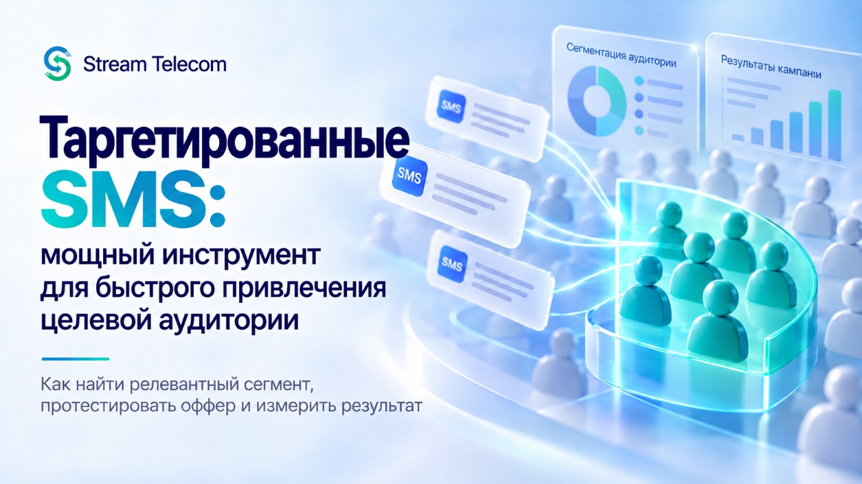 Таргетированное SMS для аудитории | Stream Telecom Таргетированные SMS: мощный инструмент для быстрого привлечения целевой аудитории